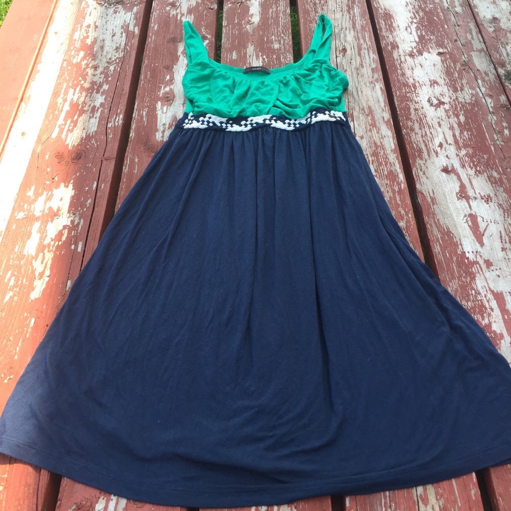👗 Green and Blue Skater Dress size Medium